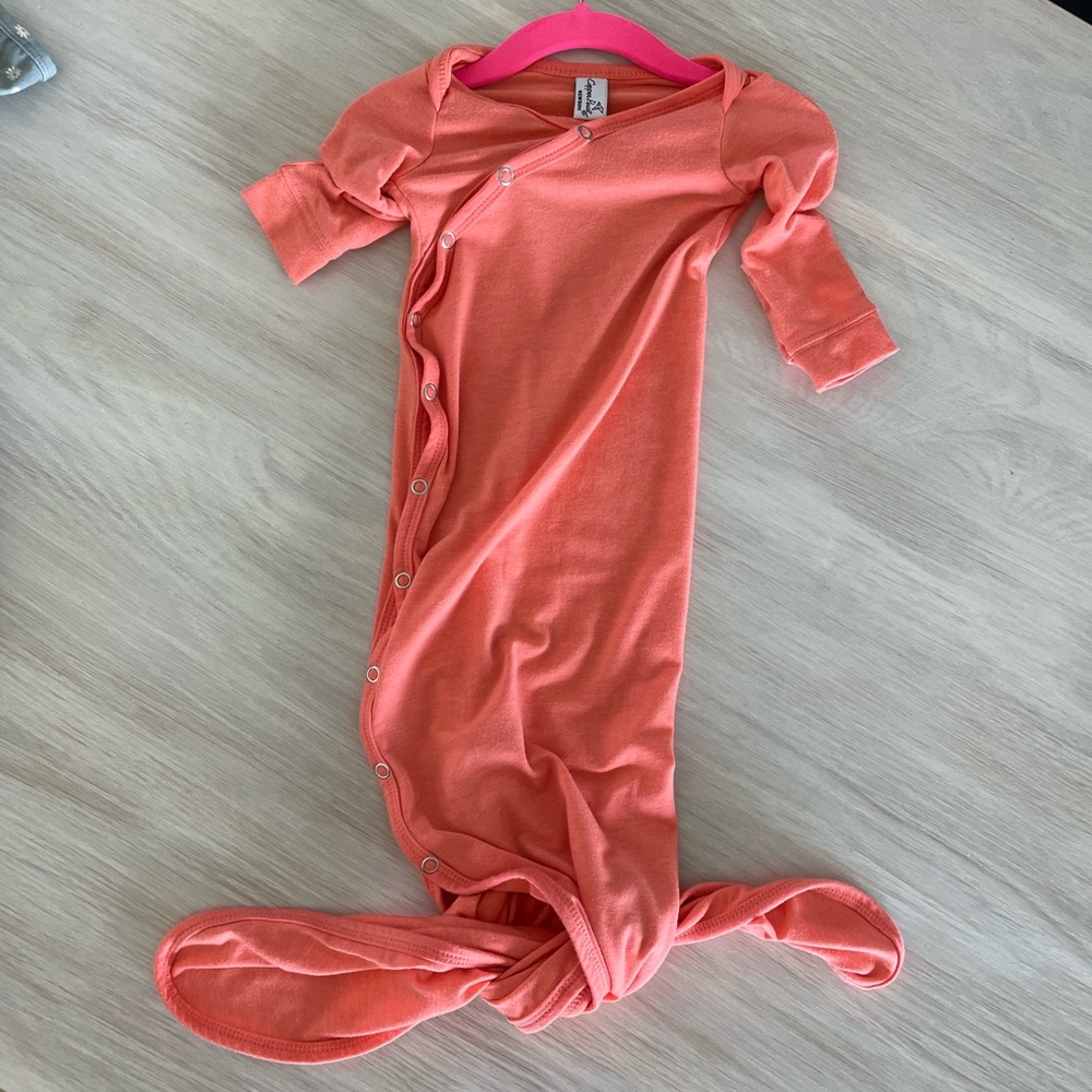 Copper Pearl Newborn Gown